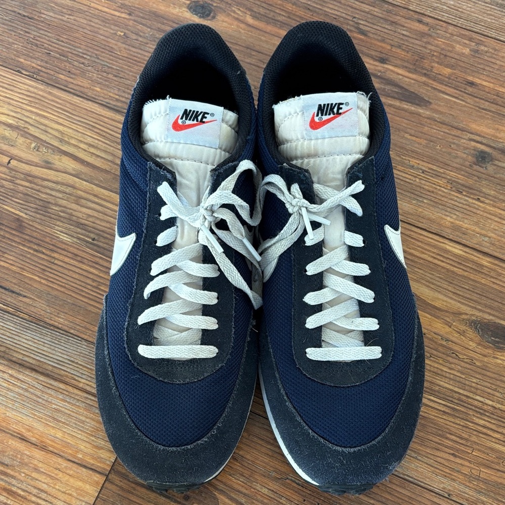 Nike Dark Blue and White Athletic Shoes